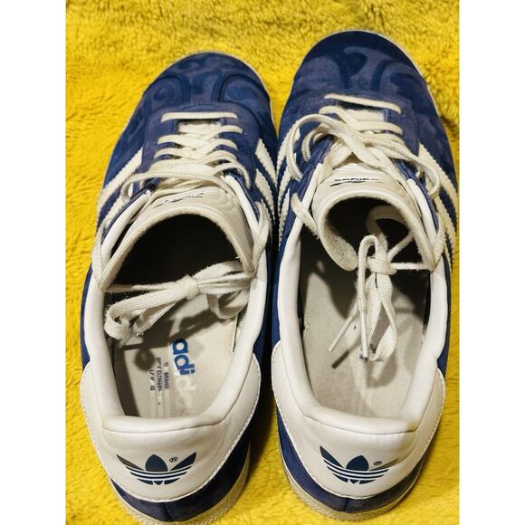 Adidas Gazelle Royal Blue White Mens Sz 10 No Box skater indoor soccer sneakers - Picture 8 of 9